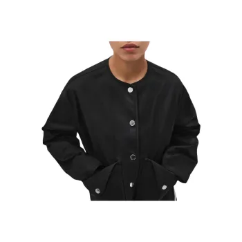 HERMES Jackets Coats Women's Black