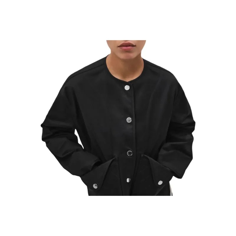 HERMES Jackets Coats Women's Black-0