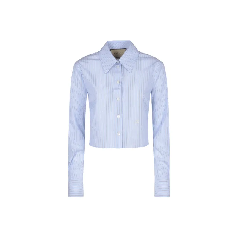 GUCCI Shirts Women's Blue-0