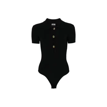VERSACE JEANS COUTURE Polo collar Knitted Bodysuit