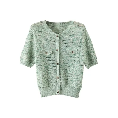 Late White Knitwear Women's Green