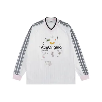 Atry Drop Shoulder Sleeve T Shirt Women's White