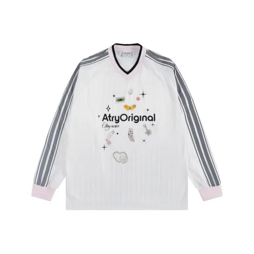 Atry Drop Shoulder Sleeve T Shirt Women's White