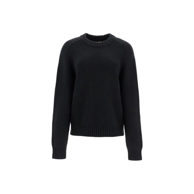 KHAITE Long-Sleeved Crewneck Jumper-0