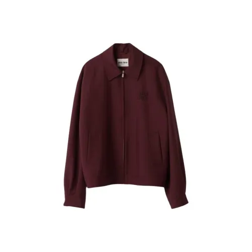 MIU MIU Jackets & Coats Women's Dark Red