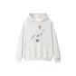 White Gray Fleece-Lined