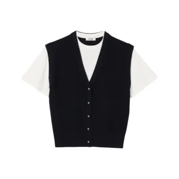 Sandro Two tone Sweater