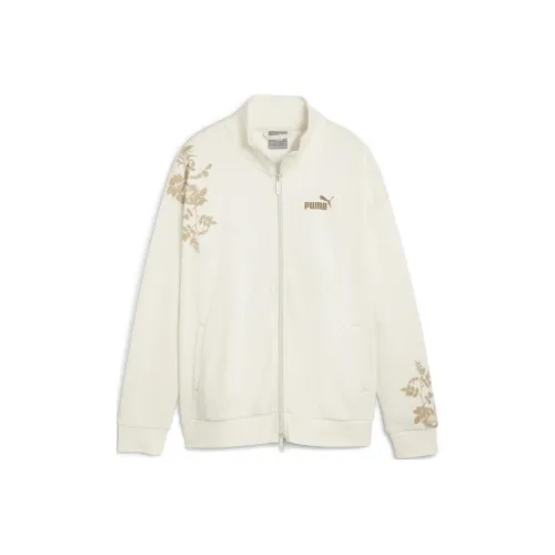 PUMA ESSENTIALS+ FLORAL VIBES Track Jacket FL Sweatshirt Women's White