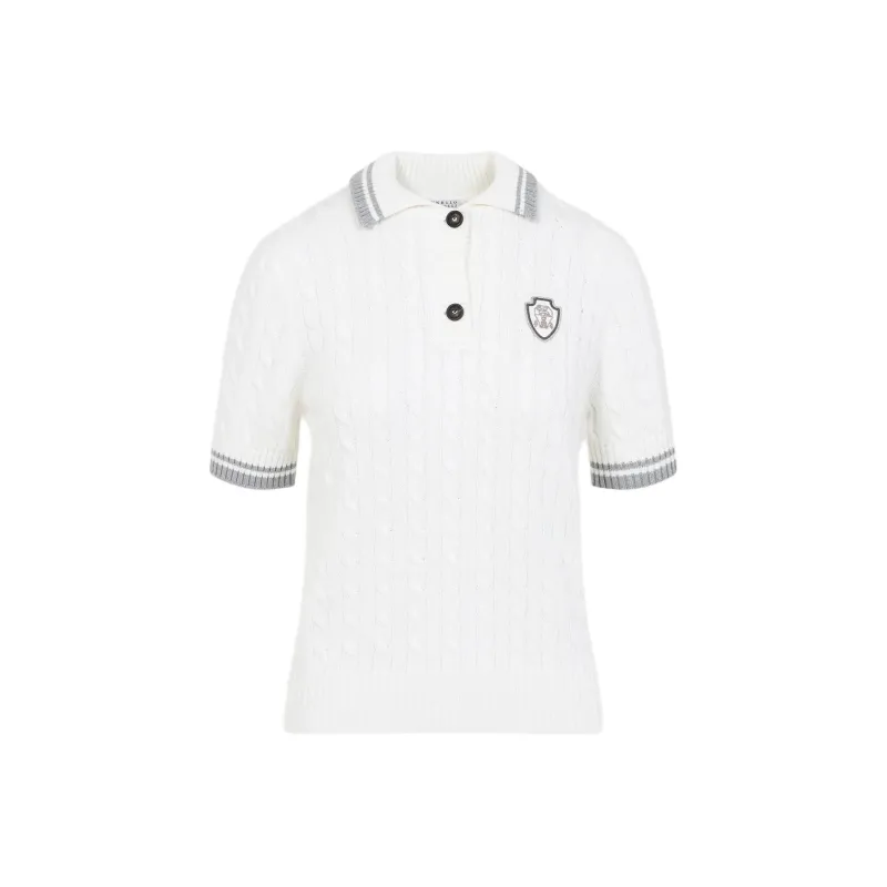Brunello Cucinelli Short Sleeved Ribbed Polo Shirt-0