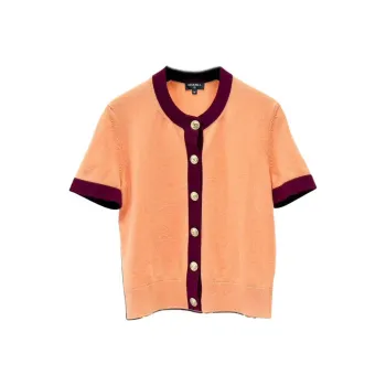 CHANEL Cashmere Sweater Women's Orange