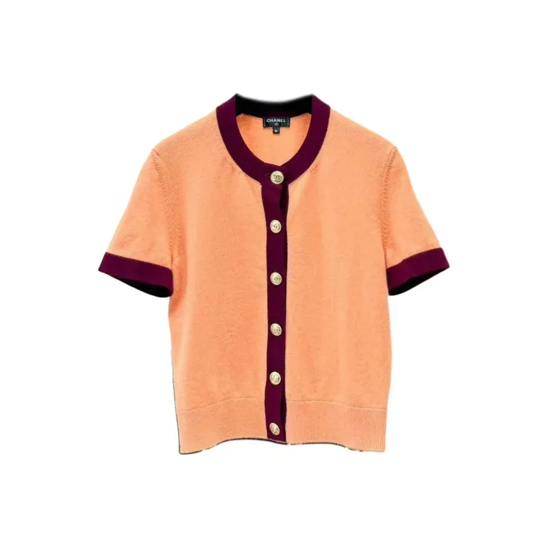 CHANEL Cashmere Sweater Women's Orange-0