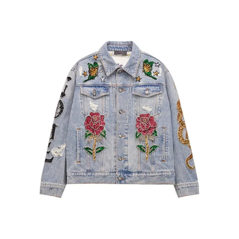 Ed Hardy SS25 Jackets & Coats Women's Indigo-0