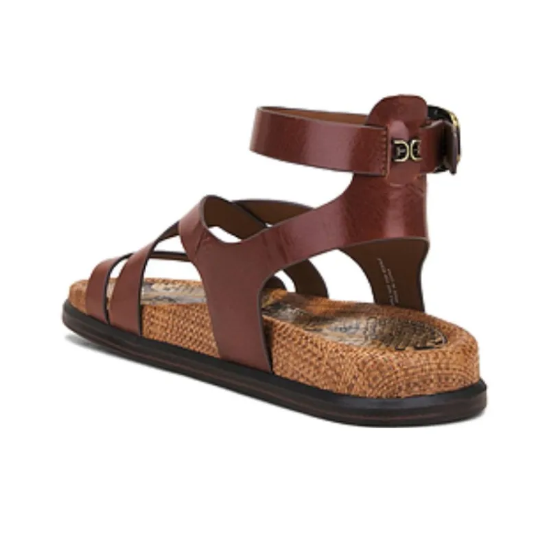 SAM EDELMAN Delia One Strap Sandals Women's Brown-3
