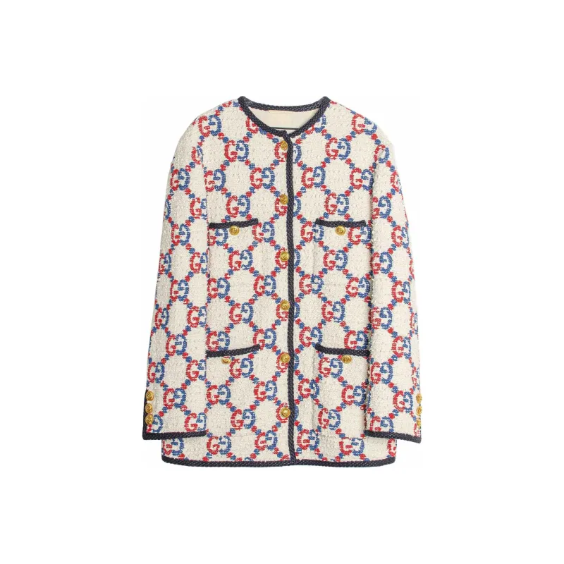 GUCCI 2010s Gg Tweed Jacket-0