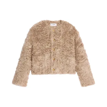 CELINE Cardigan Jacket In Bouclé Mohair