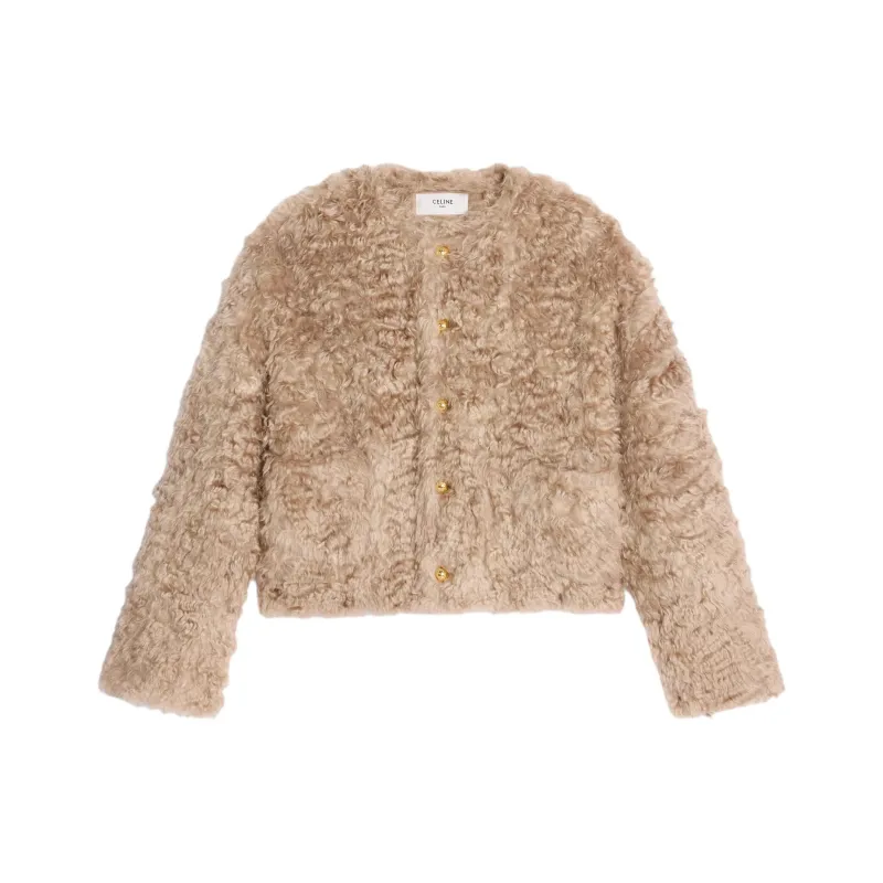 CELINE Cardigan Jacket In Bouclé Mohair-0
