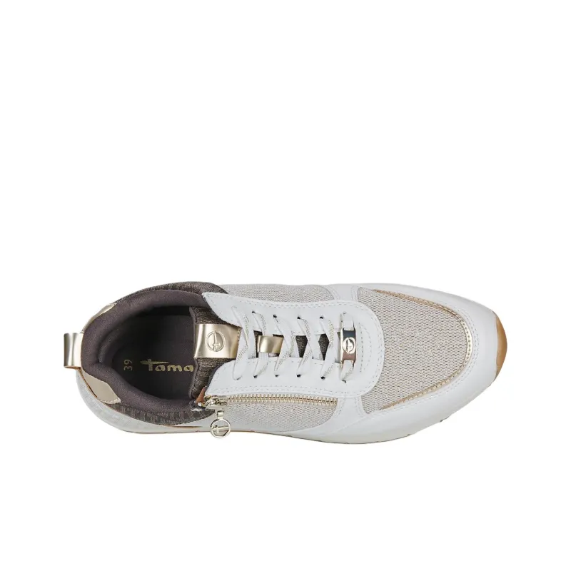 Tamaris 23732 Low Top Casual Shoes Women's White Umber-5