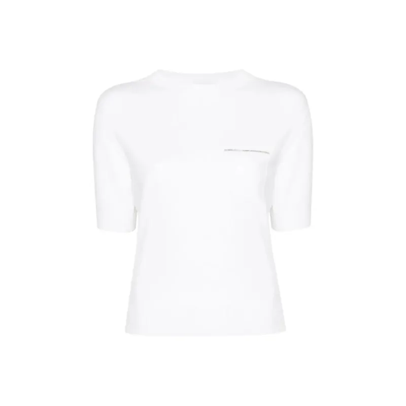 PESERICO Bead embellished Knitted Top-0