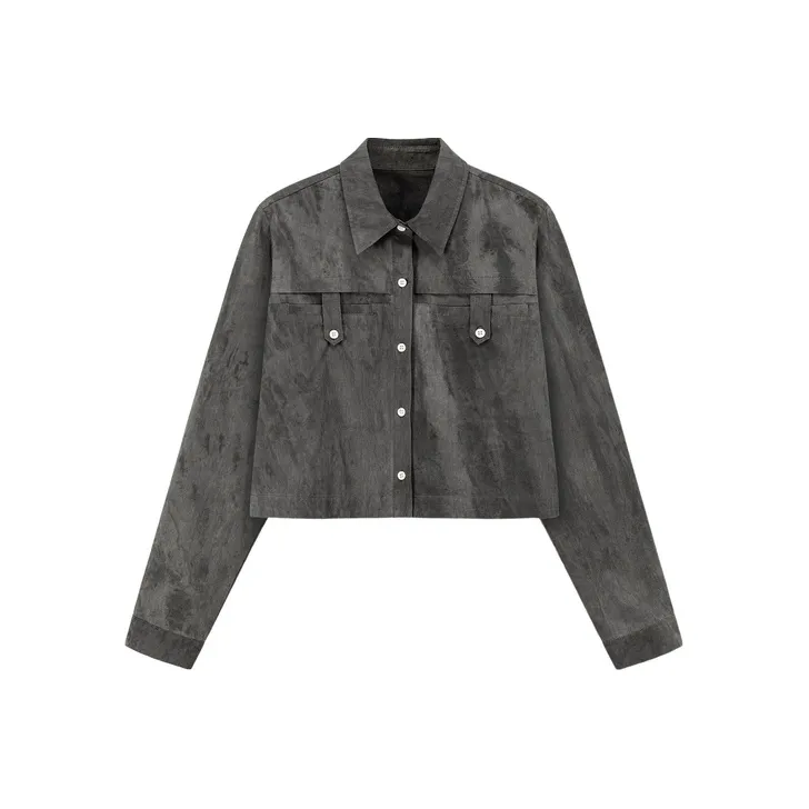 CHUU Shirts Women's Smoke Gray-0