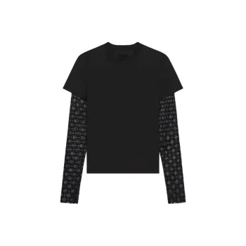Givenchy Layered Long Sleeves Crewneck T Shirt