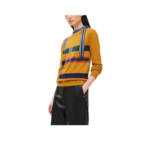 HERMES FW24 Cashmere Sweater Women's Yellow