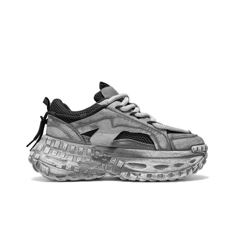 Hong Kong Meng Slip Resistant, Abrasion Resistant, Breathable Low Top Chunky Sneakers Men's-11
