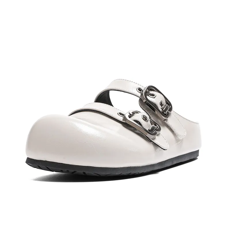 POOQ Rubber Sole Abrasion Resistant Closed Toe Slippers Women's-7