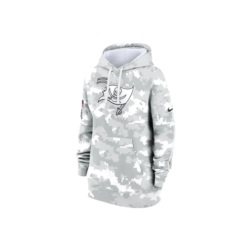 Nike Tampa Bay Buccaneers Salute To Service Primary Edge Club Women's Nike Nfl Pullover Hoodie-0