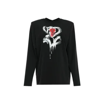 BESIONIA T Shirts Women's Black