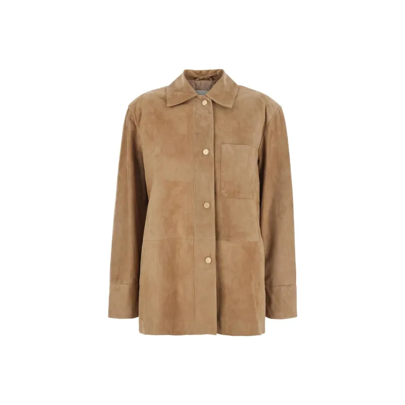 'S MAX MARA Fresia Buttoned Long Sleeved Overshirt-0