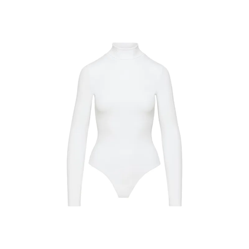 ARITZIA Contour Turtleneck Lonasleeve Bodysuit Bodysuits Women's Bright White/Bright White-0