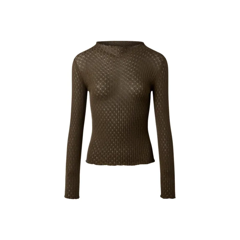 Rouje FW24 GALINA SWEATER Knitwear Women's Khaki-0