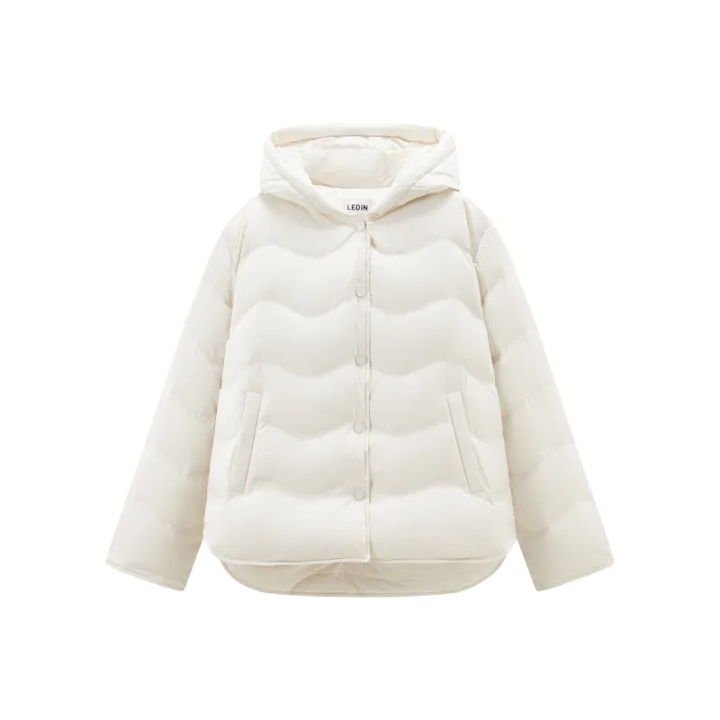 LEDIN Down Jacket Women's Winter Day White-0