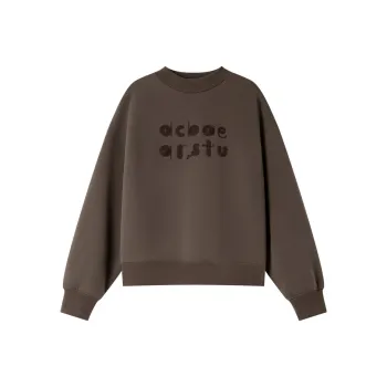 VIMLY Sweatshirt Women's Milk Tea Coffee