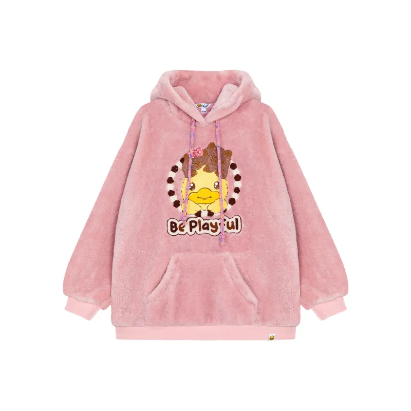 B.Duck Sweatshirts Women's Pink-0