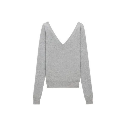 SAINT LAURENT V-Neck Long-Sleeved Jumper
