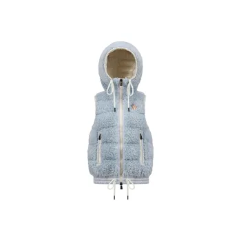 Moncler Grenoble Padded Teddy Zip Up Gilet