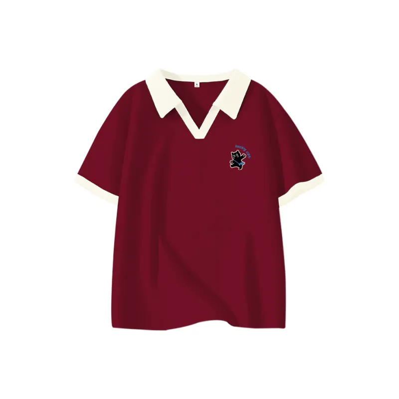 Cotton Polo Shirts Women's-6