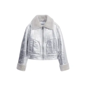 Desigual Jackets & Coats Women's Silver