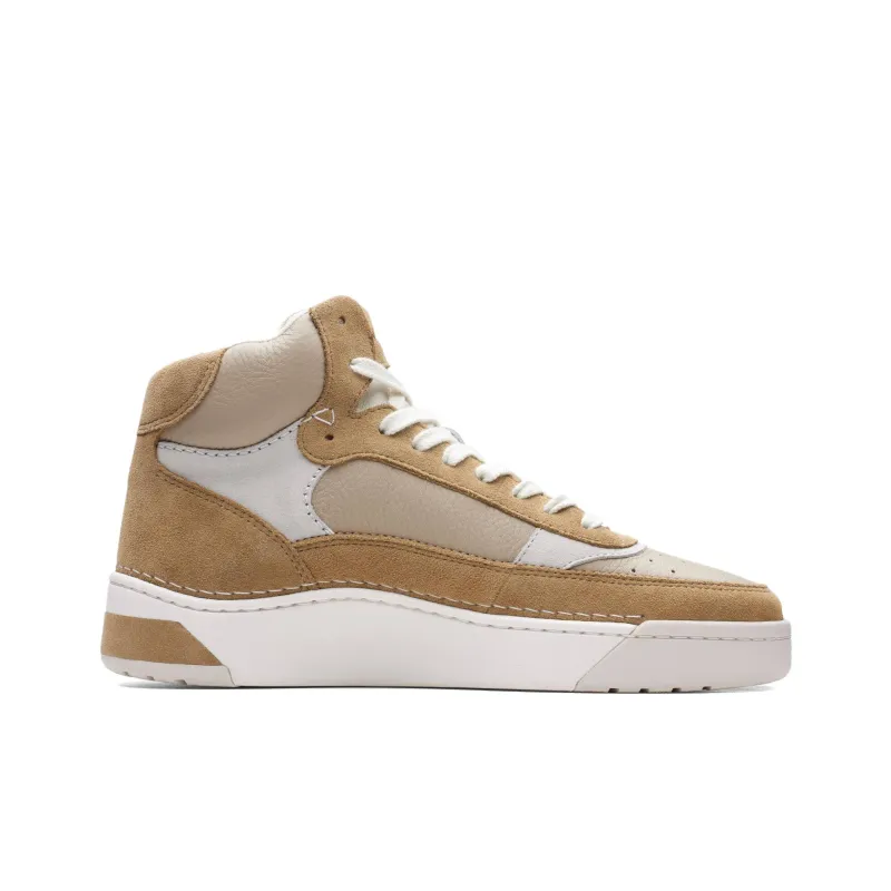 Clarks CraftCourt Top Abrasion Resistant High Top Skateboard Shoes Men's Sand-1