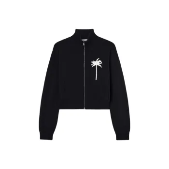 PALM ANGELS Palm Tree Knitted Track Top