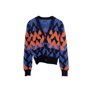 CHANEL Egypt Collection Cashmere Sweater Women's Blue