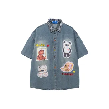 YUZHAOLIN Shirt Unisex Vintage Blue