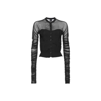 PINKO Semi sheer Corset style Shirt