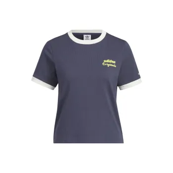 Adidas Originals RETRO T Shirt Women's Dark Navy Blue