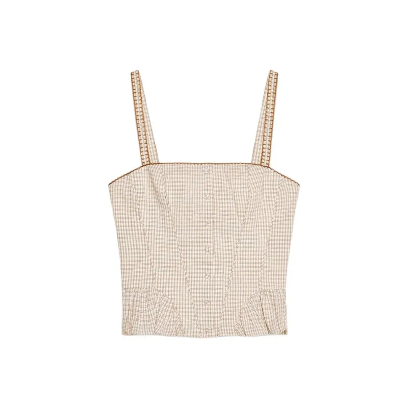 ZARA Camisole Women's Brown/Nude-0