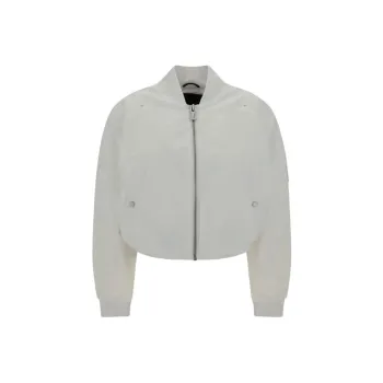 Moose Knuckles Rougemont Logo appliqué Cropped Jacket