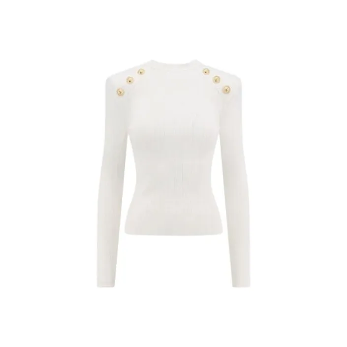 BALMAIN 6-Buttons Knit Jumper-0