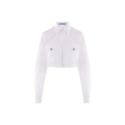 PRADA Button-Up Cropped Shirt
