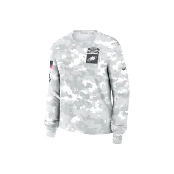 Nike Philadelphia Eagles Salute To Service Edge Lockup Women's Nike Dri FIT Nfl Long Sleeve T Shirt